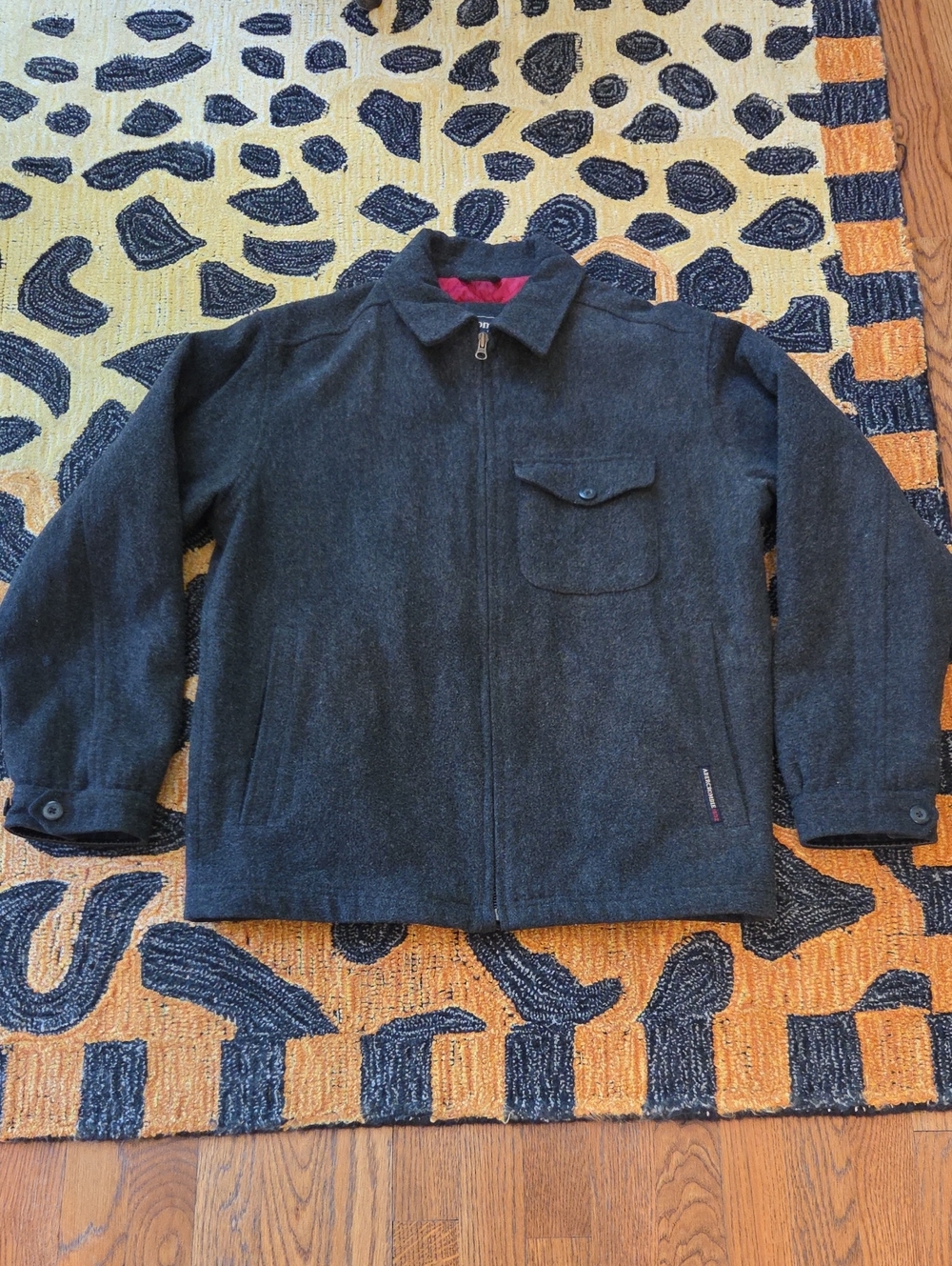 Abercrombie & Fitch Dark Charcoal Zip-Up Coat